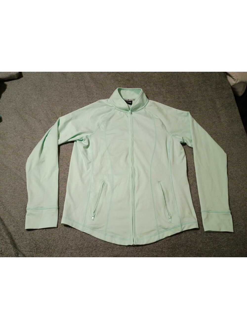 Zelos Light Green Full-Zip Track Jacket Size 0X